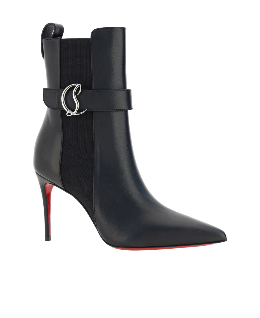 Christian Louboutin Pointed Toe Ankle Boots In Black