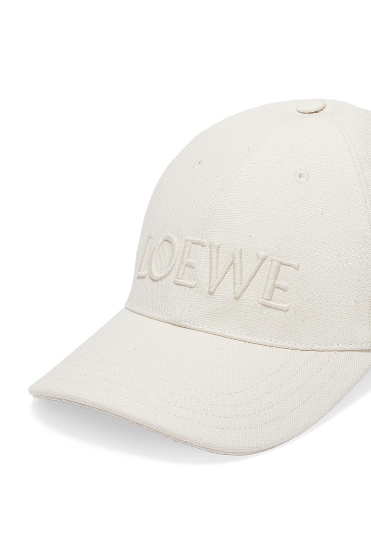 Loewe Logo Canvas Hat In White