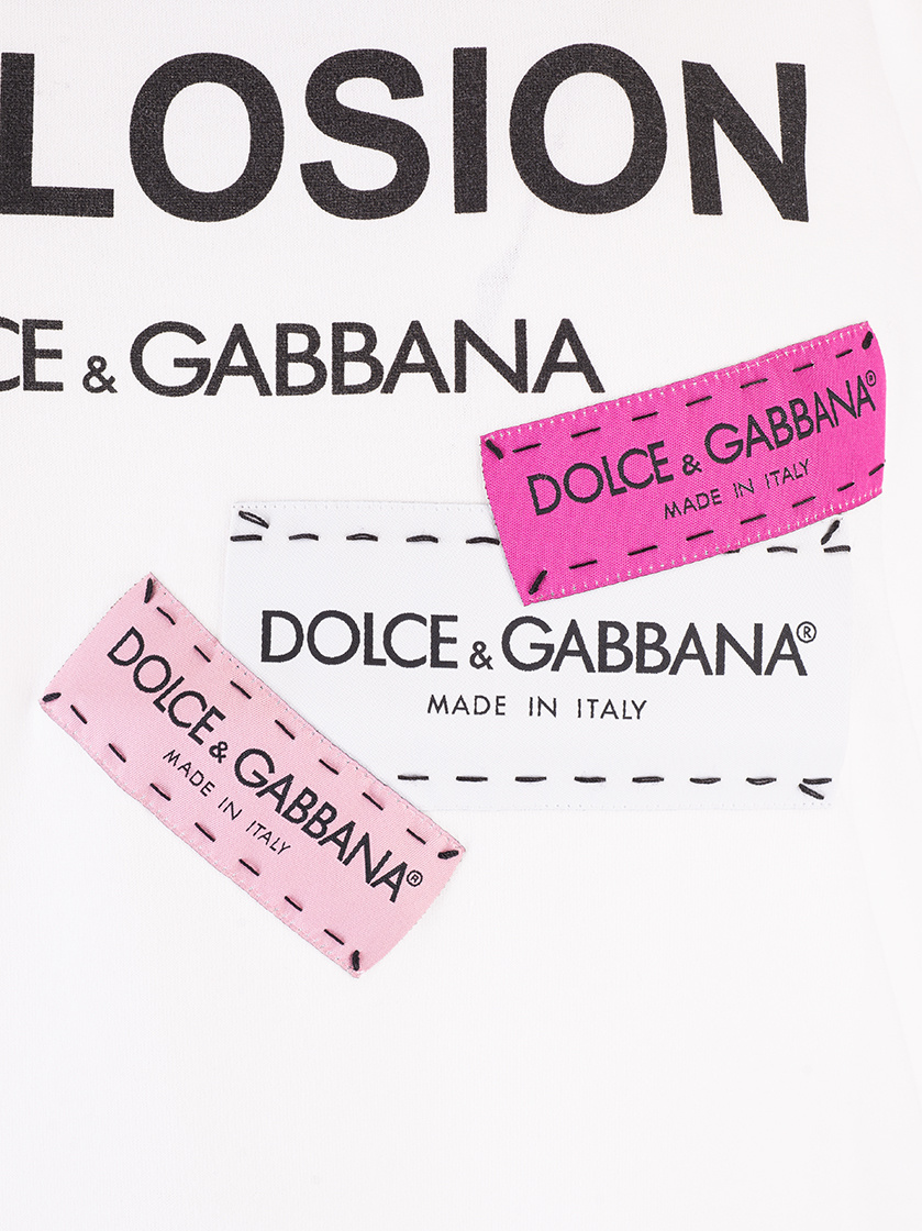 Dolce & Gabbana Logo Printed T-shirt In White