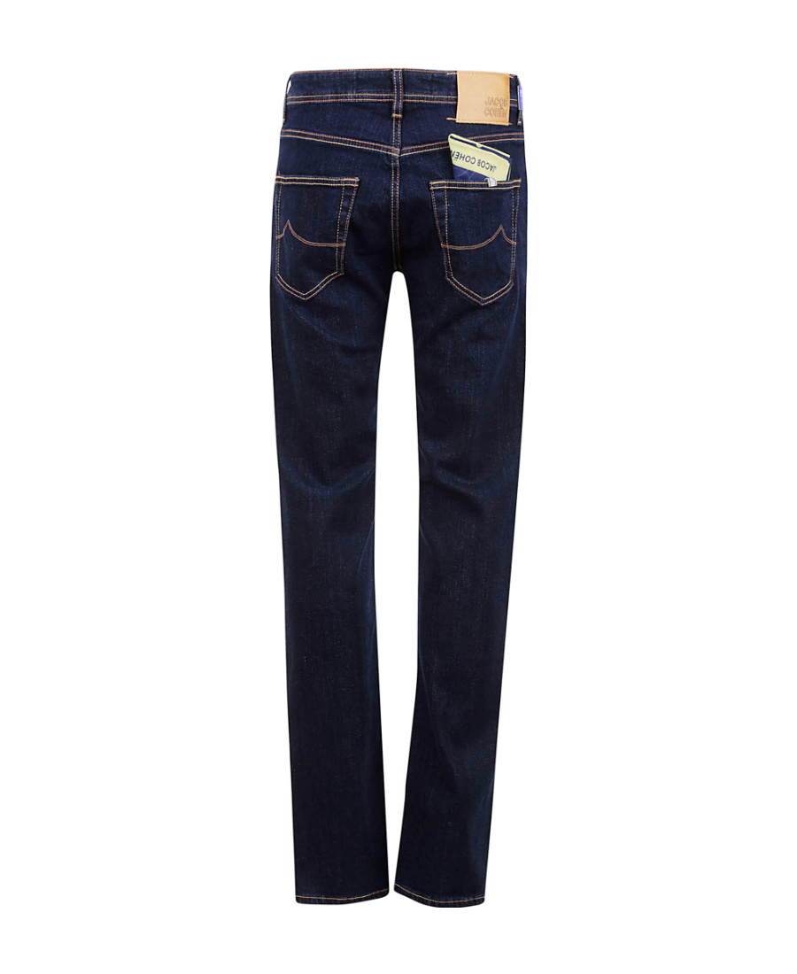 Shop Jacob Cohen Button Zipper Denim Trousers In Black