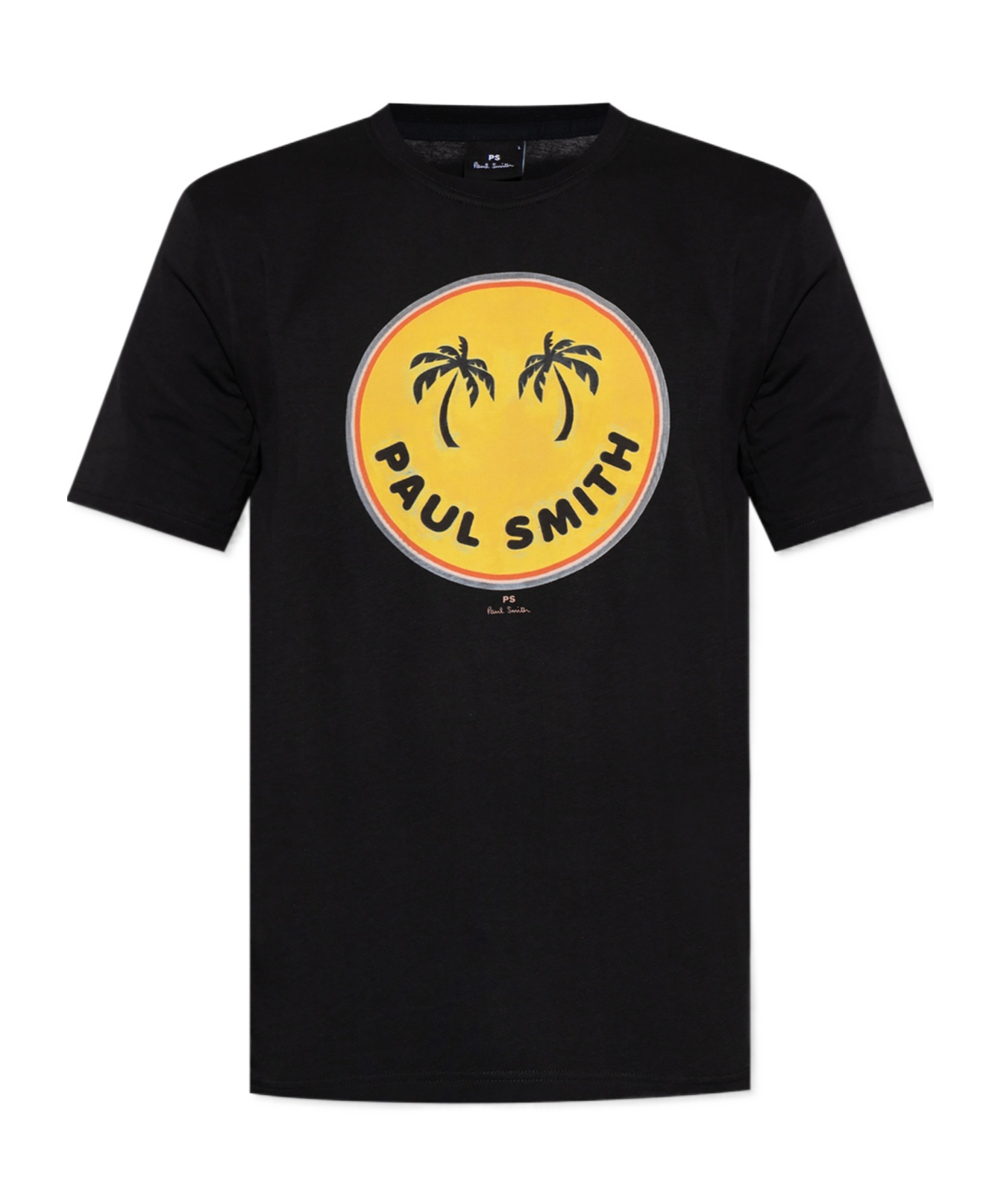 Shop Paul Smith Palm Trees-print T-shirt In Black