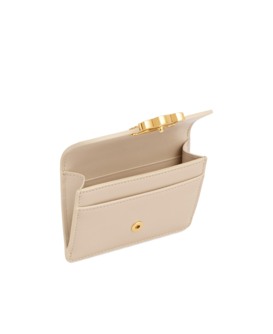 Celine Triomphe Flip Card Bag In Nude
