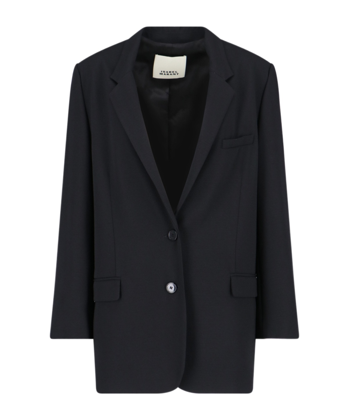 Isabel Marant Black Triacetate Blend Blazer In Black