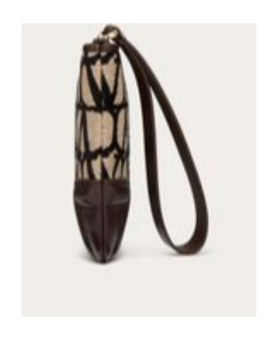 Valentino Toile Iconographe Clutch Bag In Black