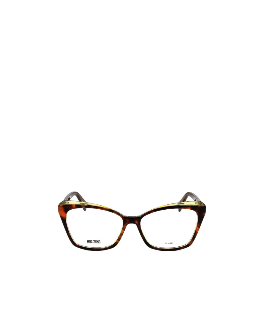 Moschino Logo Cat's Eye Flat Lens In Gray