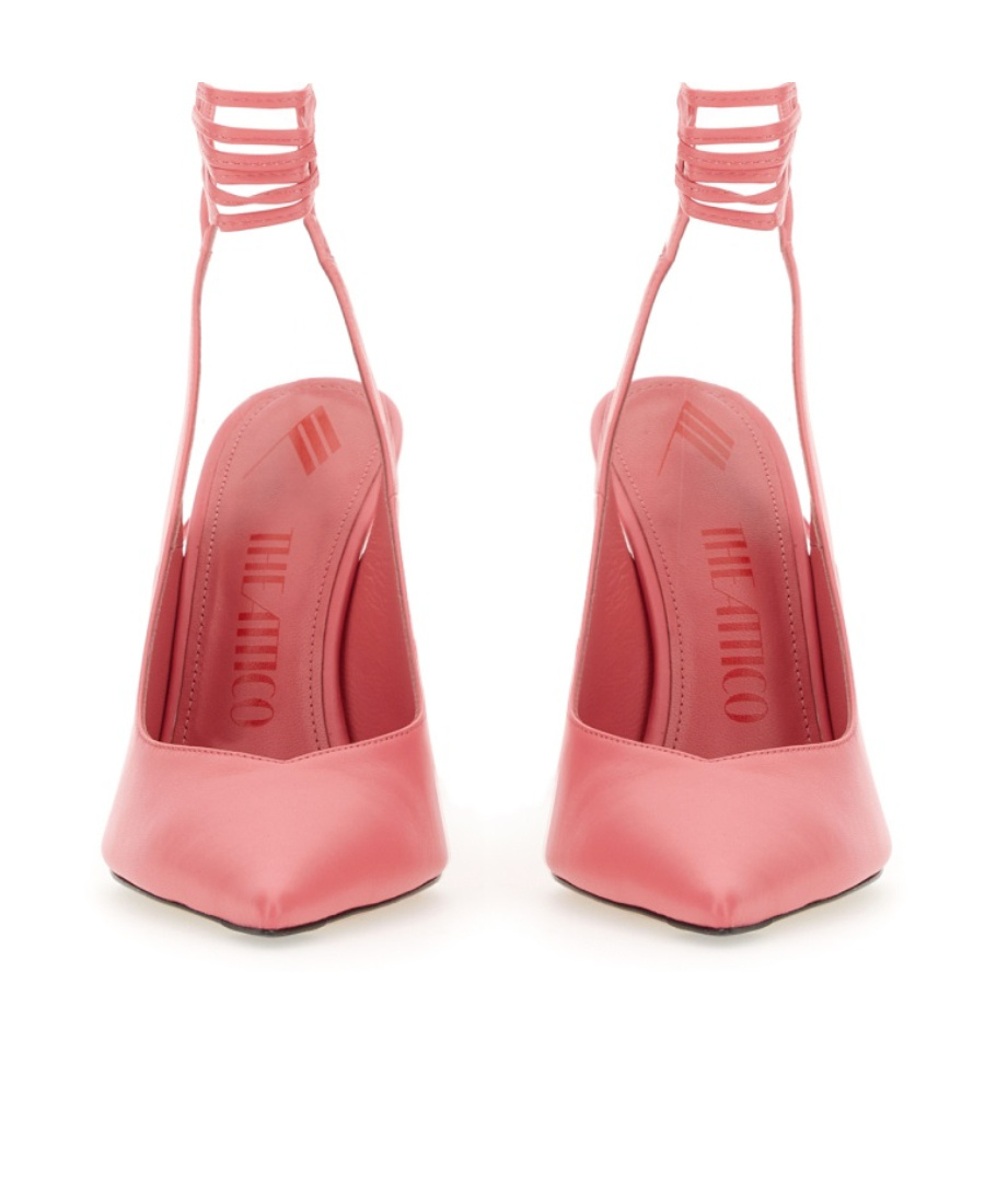 Shop Attico Strap-detail Pointed-toe Pumps In Red