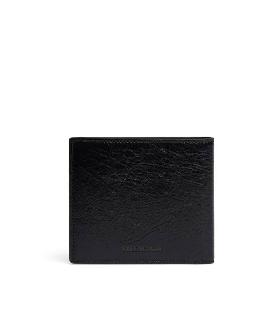 Balenciaga Le Cagole Mini Folded Wallet In Black