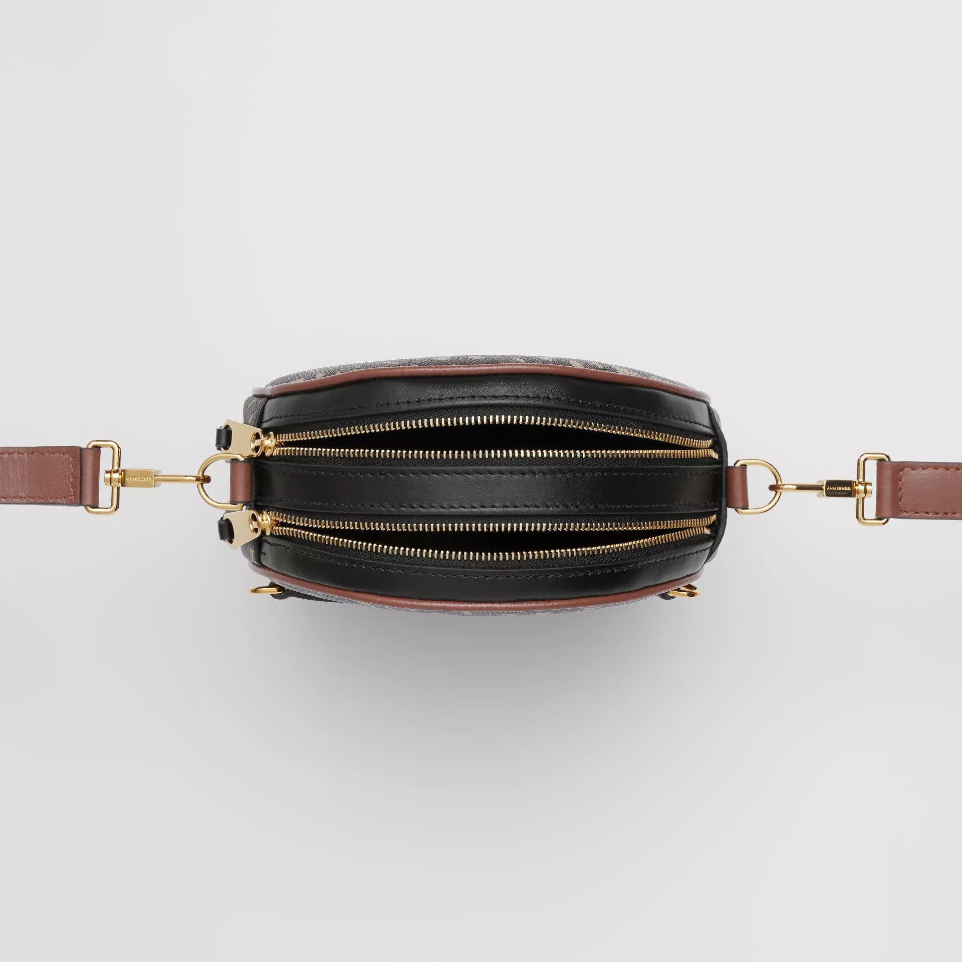 Burberry Monogram-print Louise Bag In Brown