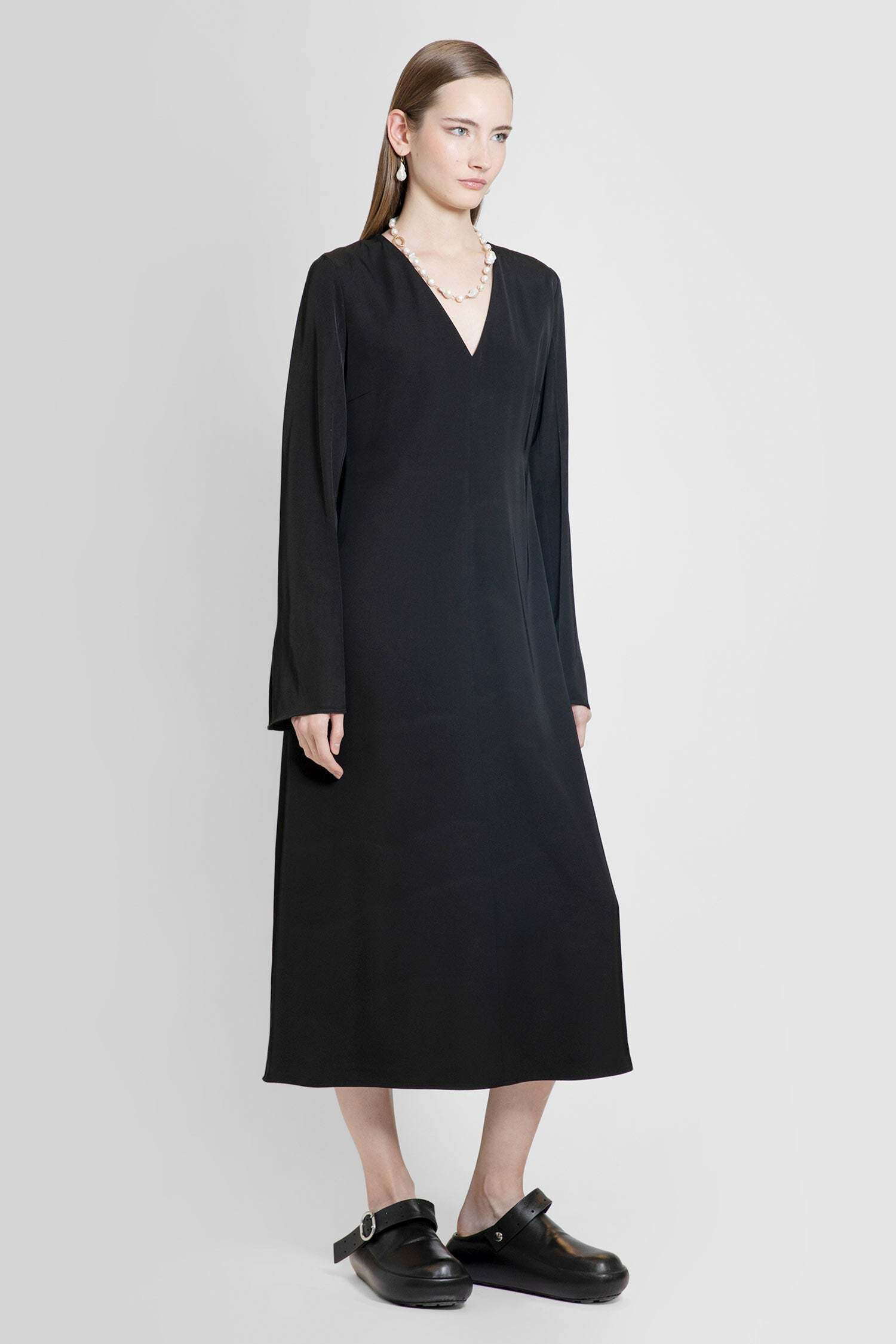 Jil Sander Woman Black Dresses In Black