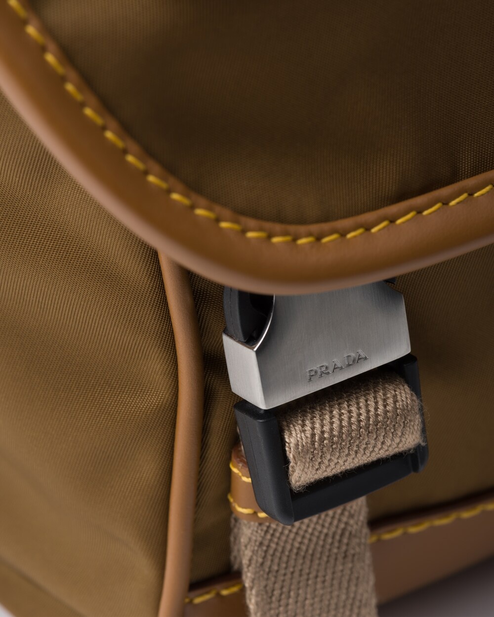 Prada Men's Re-nylon Messenger Bag In Brown
