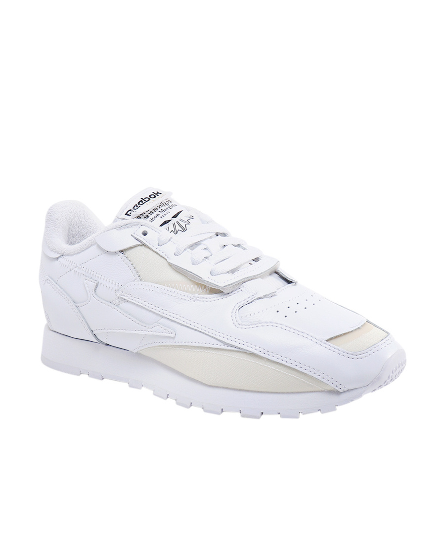 Maison Margiela X Reebok Memory Of Low-top Sneakers In White Leather In White