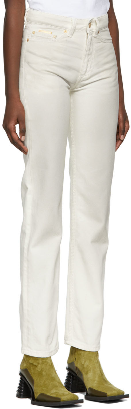 Eytys Logo Slim Jeans In White