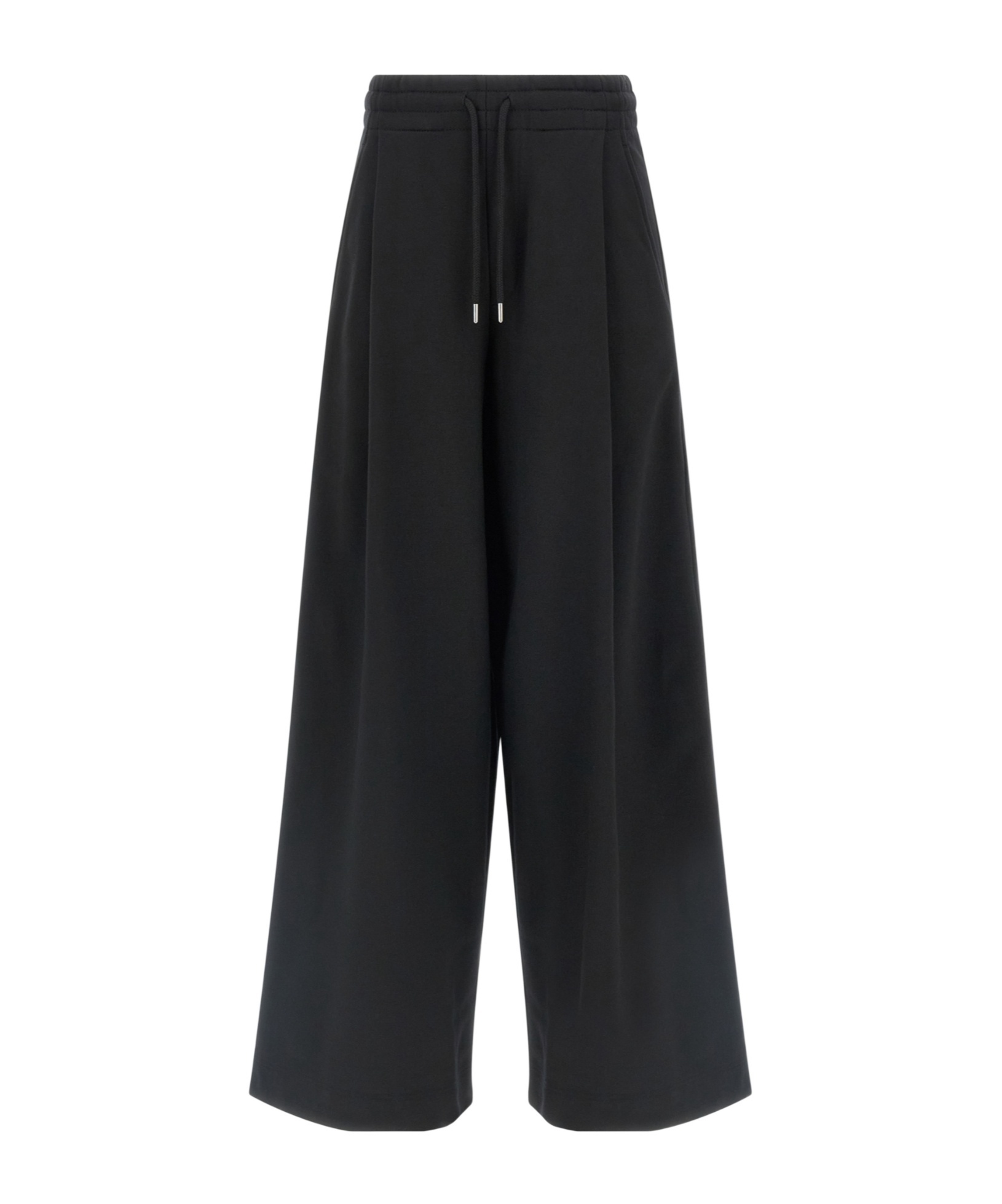 Dries Van Noten Pleated Drawstring Track Pants In Black
