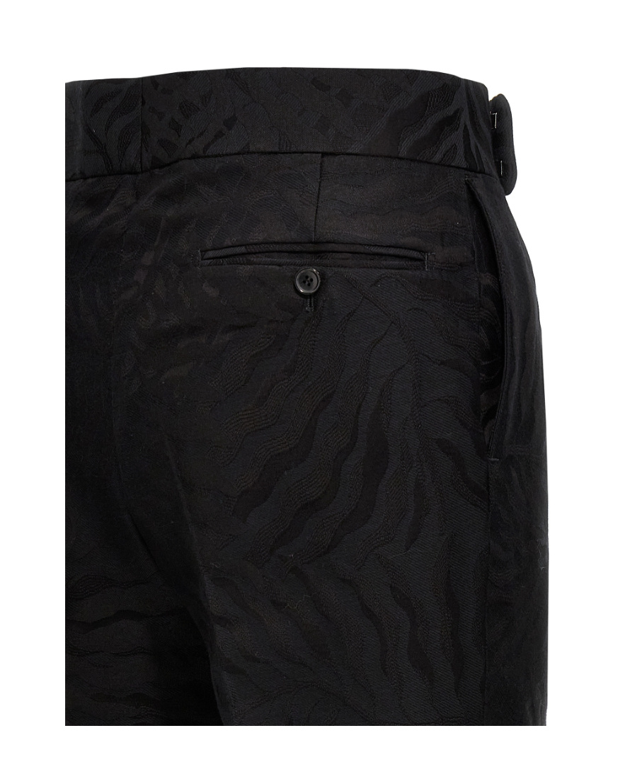 Bally Pressed-crease Tapered-leg Regular-fit Cotton And Wool-blend Trousers In Black
