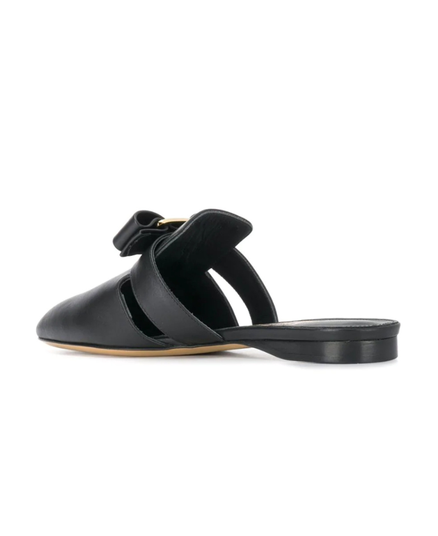 Ferragamo Briza Vara Bow-embellished Mules In Black