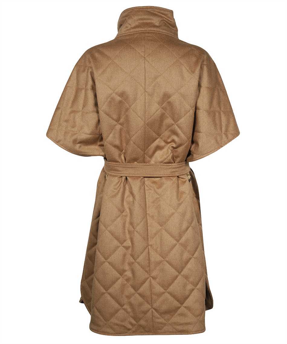 Max Mara Straddle Short-sleeved Coat In Brown