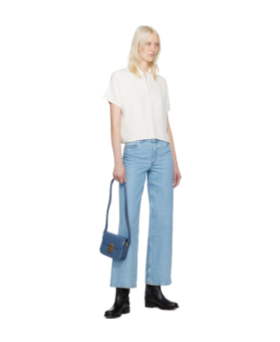 Apc Elisabeth Wide-leg Jeans In Blue