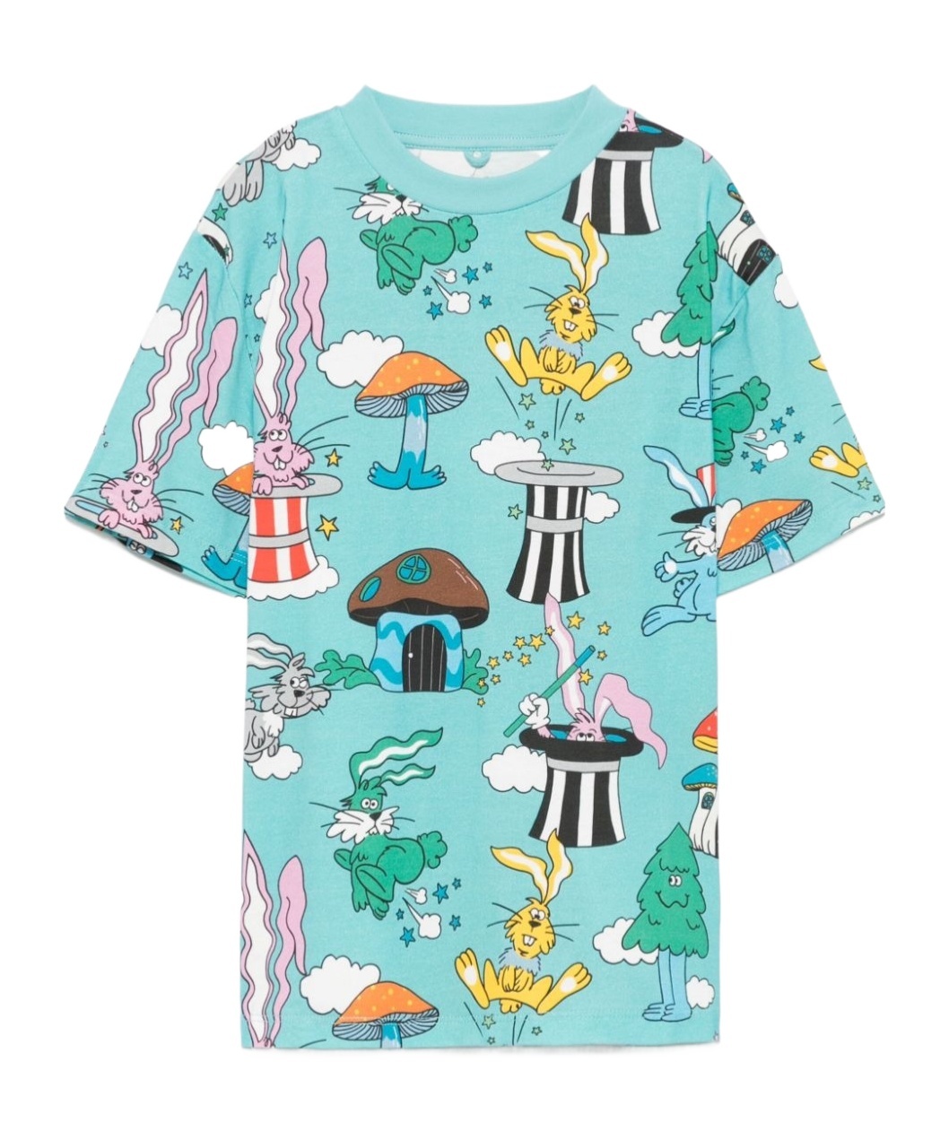 Stella Mccartney Illustration-print T-shirt In Blue