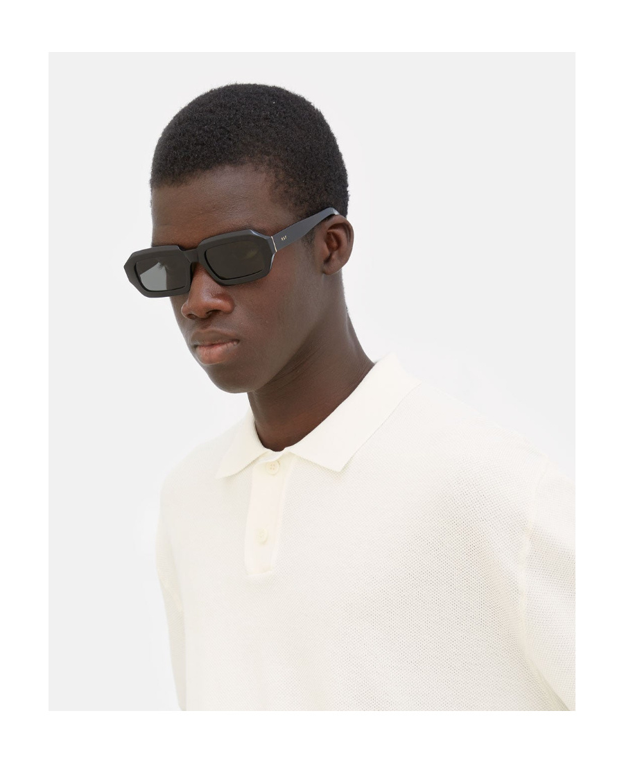 Retrosuperfuture Rectangular Frame Sunglasses In Black
