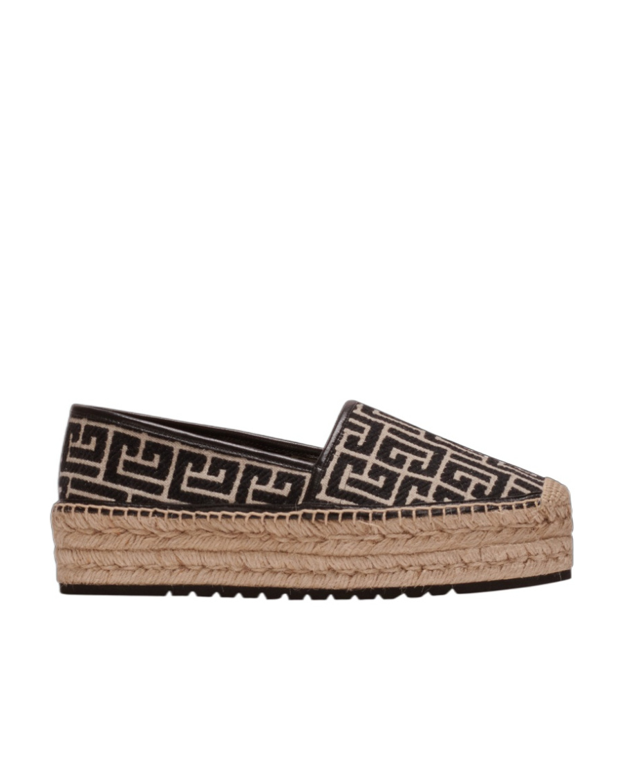 Balmain Jacquard Monogram Alex Espadrilles