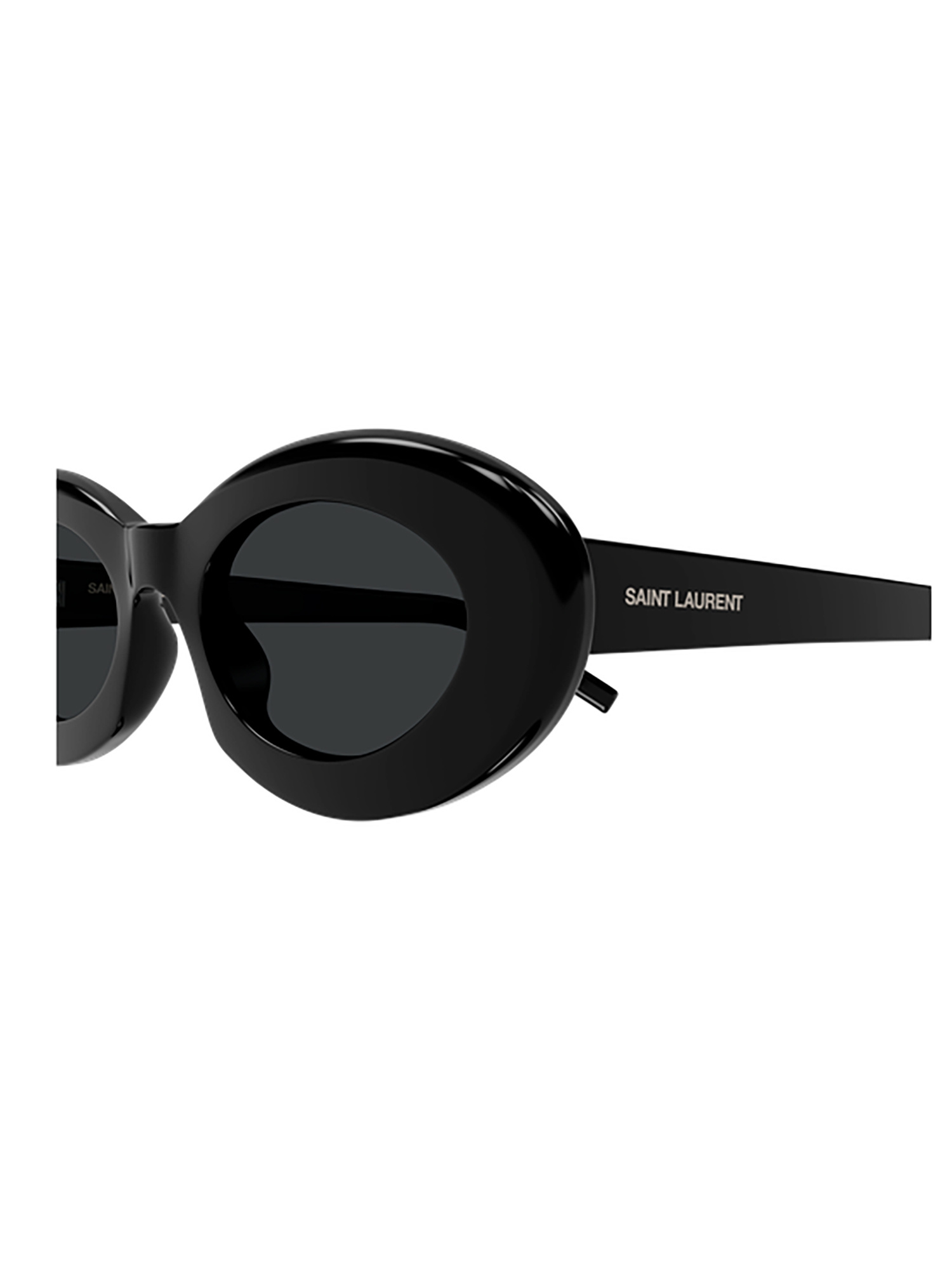 Saint Laurent Sl M136 Linea Classic 001 Black Sunglasses In Brown