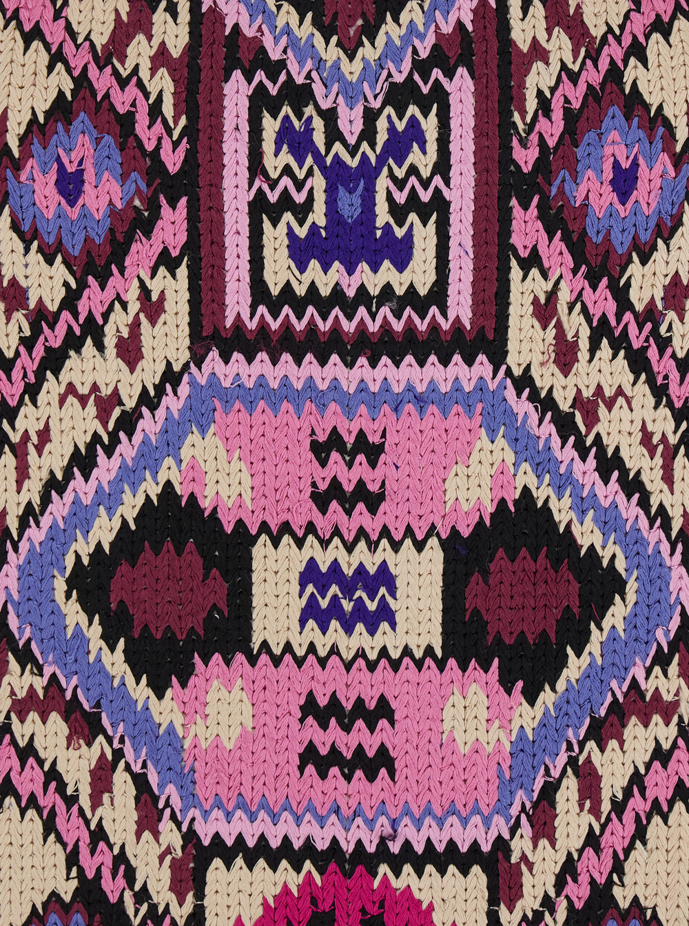 Isabel Marant Fringed Embroidered Geometric Scoop Sleeveless Dress In Multi