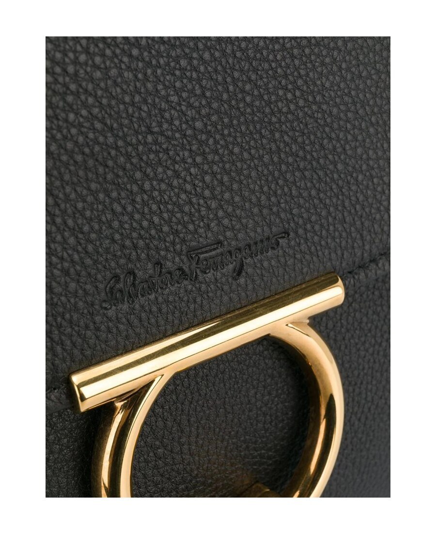 Ferragamo Gancini Top-handle Bag In Red