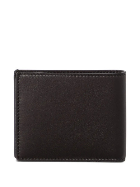 Brunello Cucinelli Logo-embossed Leather Wallet In Black