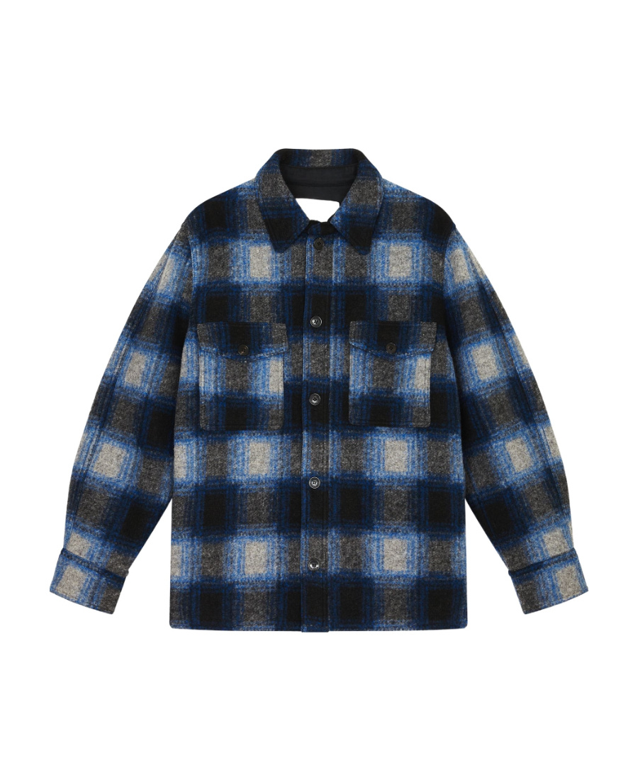 Isabel Marant Marant Kervon Checkered Overshirt In Black