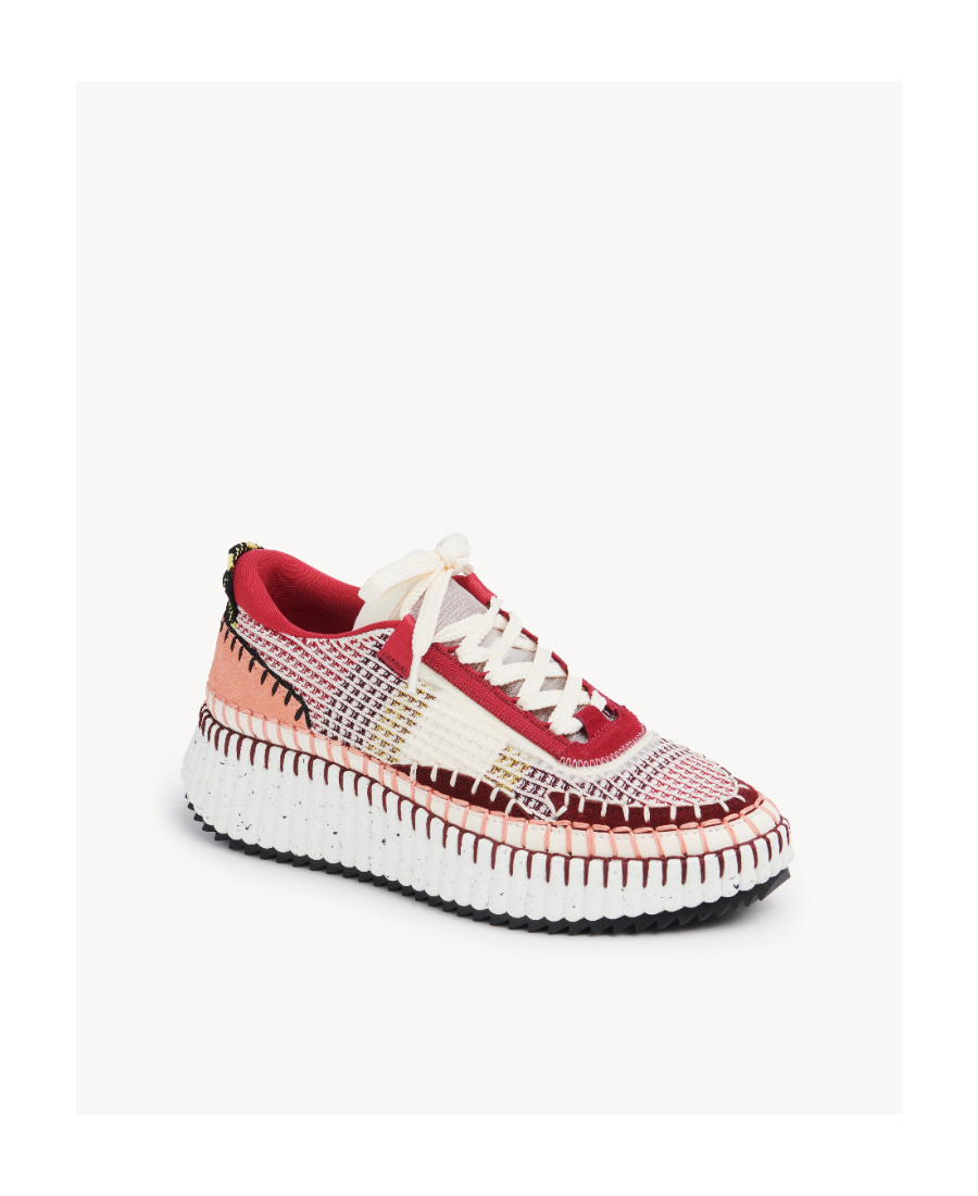 Chloé Nama Low-top Sneakers In White