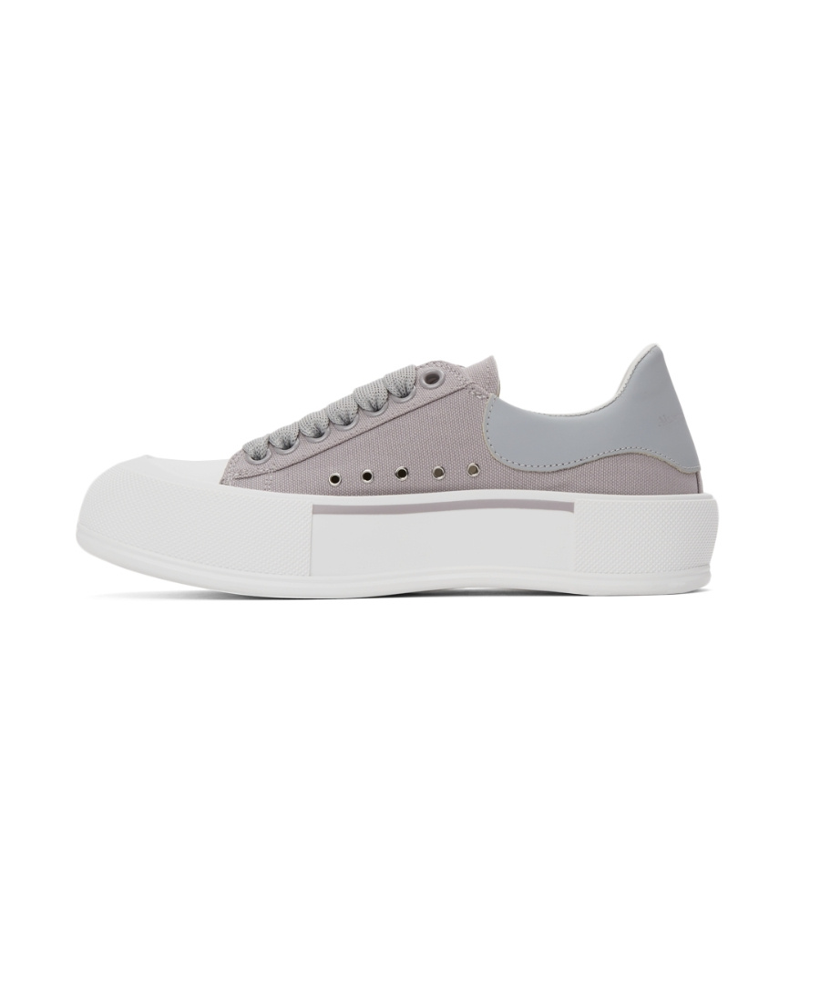 Alexander Mcqueen Panelled Low-top Trainers In Brown