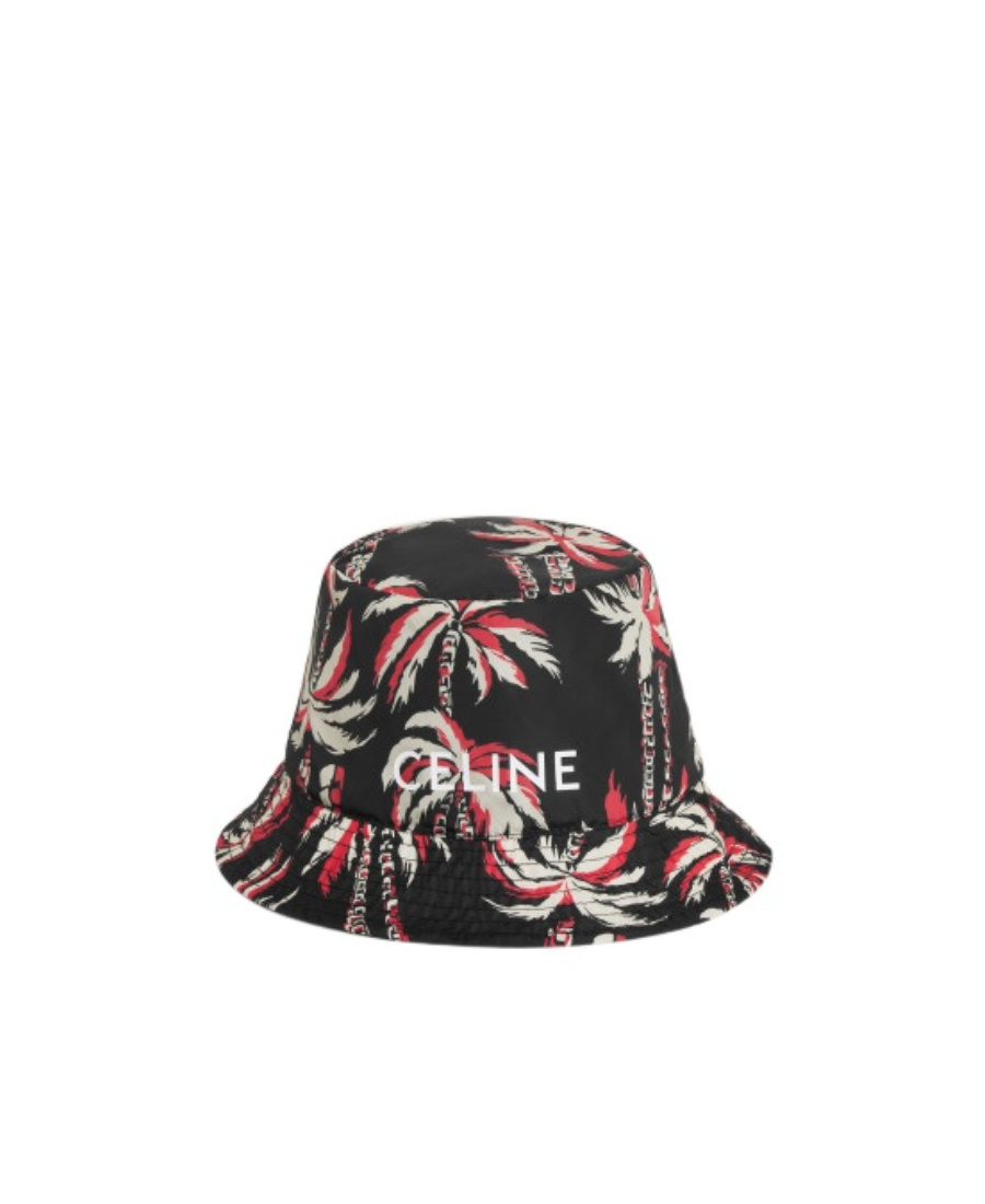 Celine Logo Hat In Black