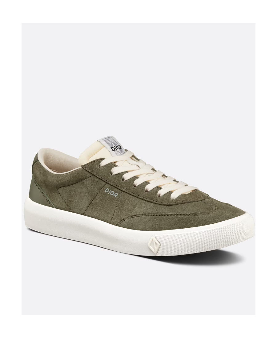 Dior B101 Sneaker Khaki Nubuck Calfskin In Green