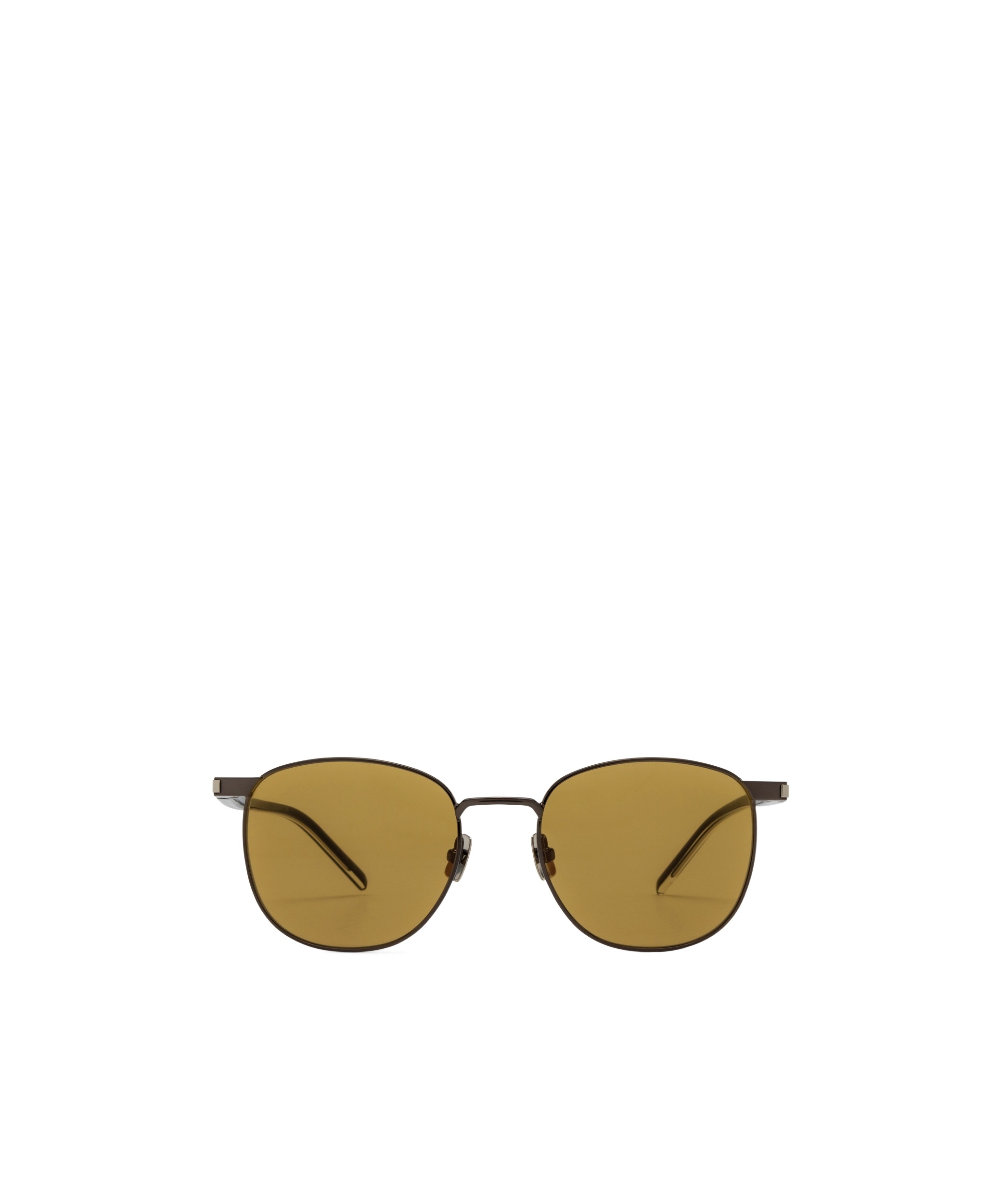 Saint Laurent Logo Sunglasses In Green