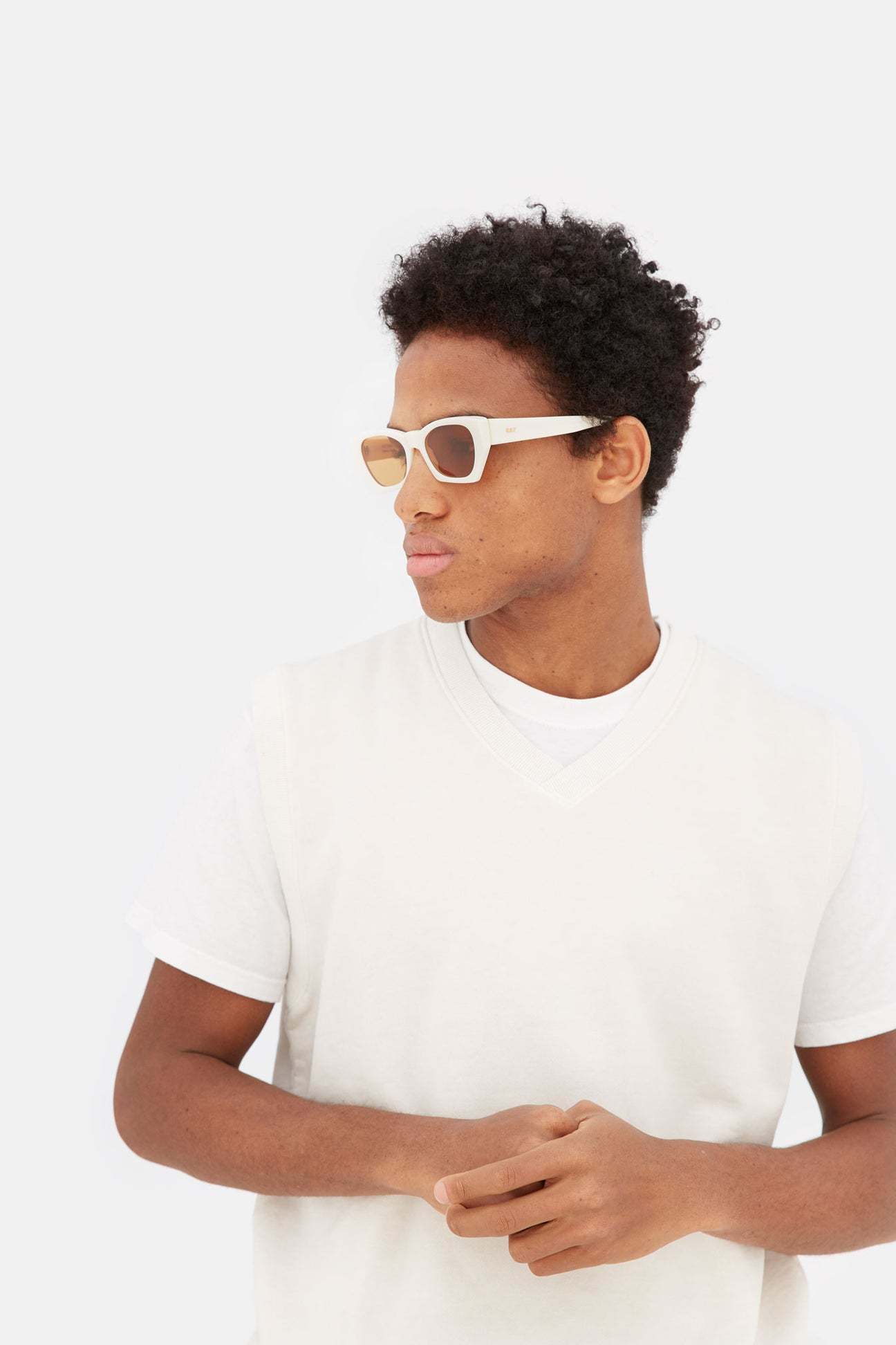 Retrosuperfuture Irregular Frame Sunglasses In Brown