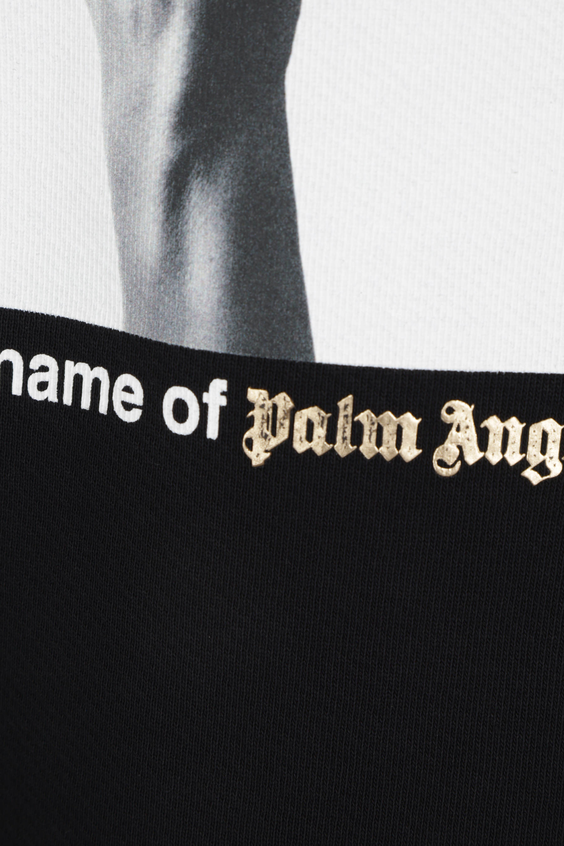 Palm Angels Sweatshirt Mit Foto-print In Black