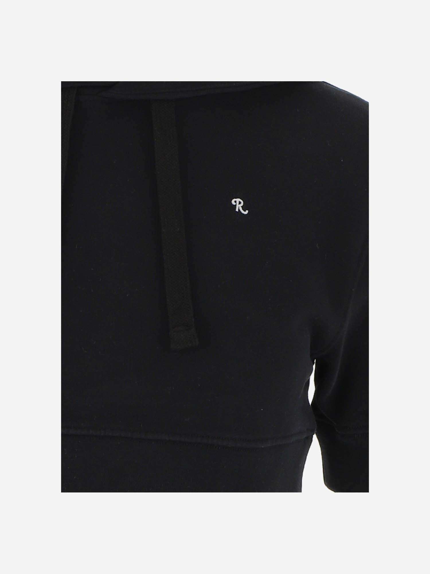 RAF SIMONS RAF SIMONS DRAWSTRING CROPPED HOODIE