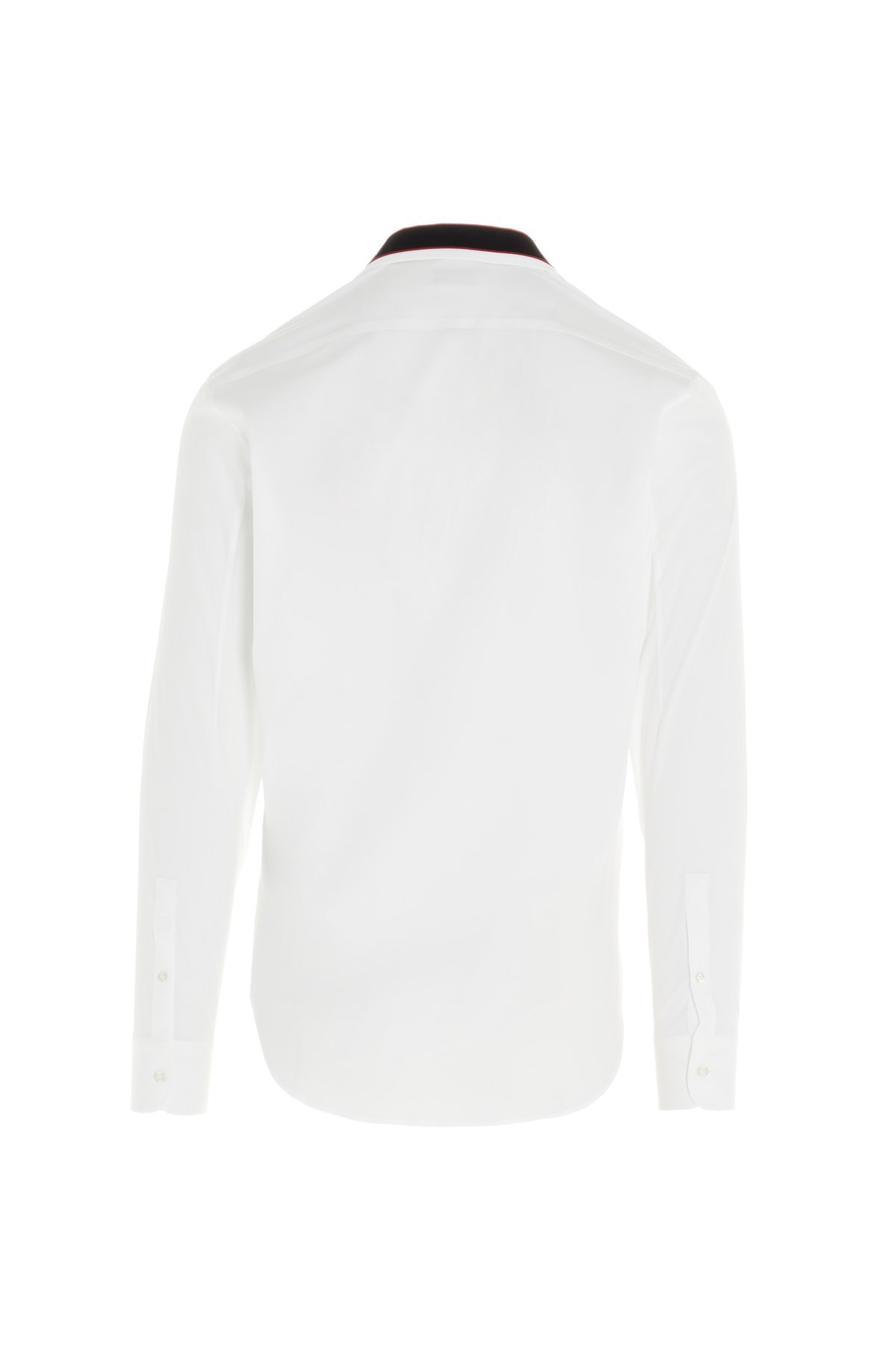 Alexander Mcqueen Cotton Shirt With Logo Detail In White