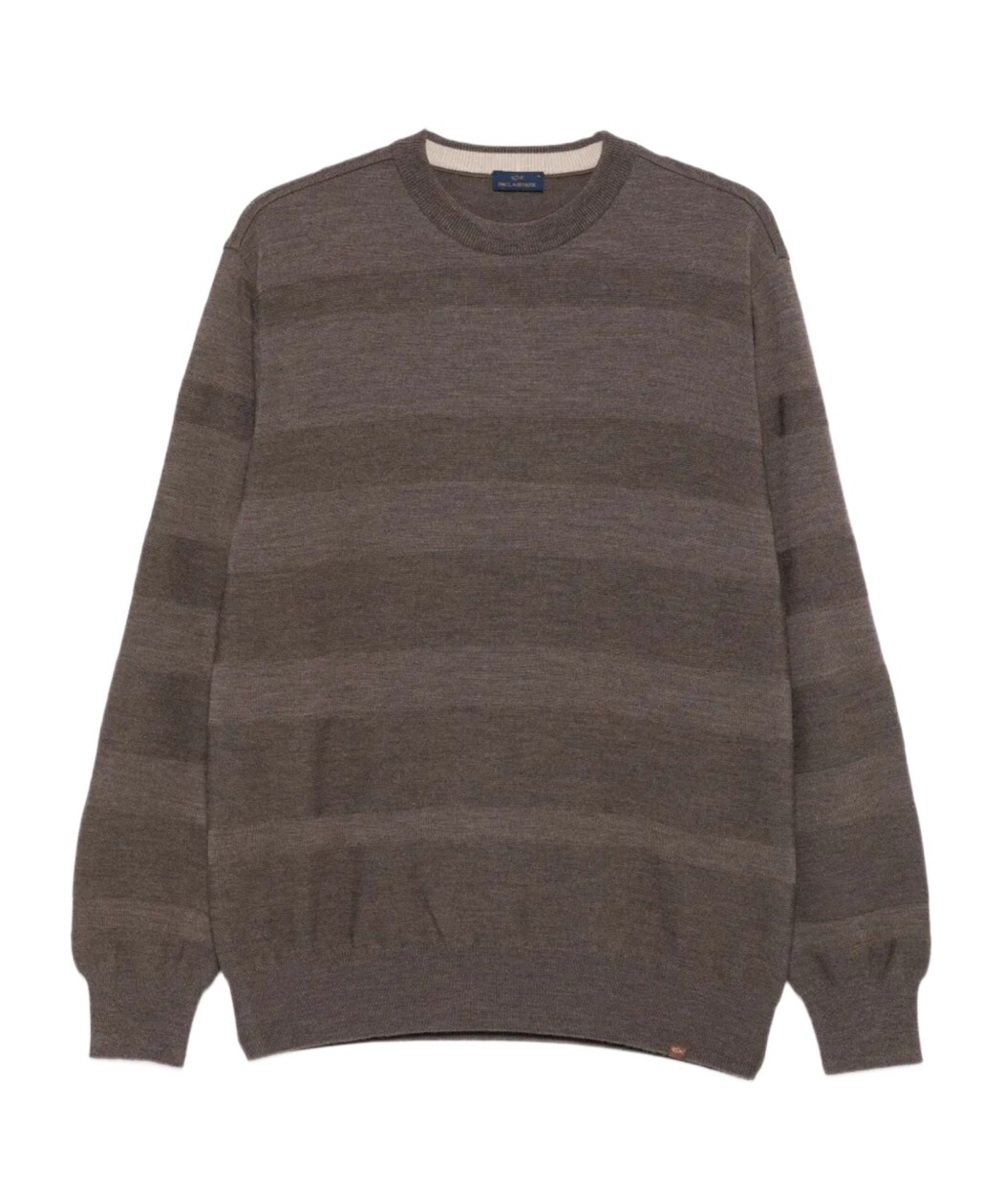 Paul & Shark Striped Wool Sweater Clothing In Brown
