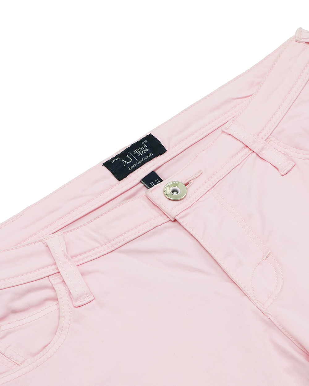 Armani Jeans Belt Ring Jeans In Pink