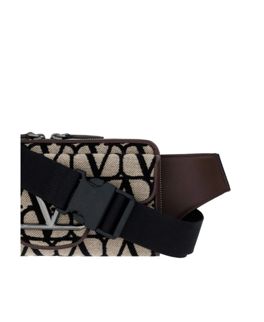 Valentino Toile Iconographe Belt Bag In Black