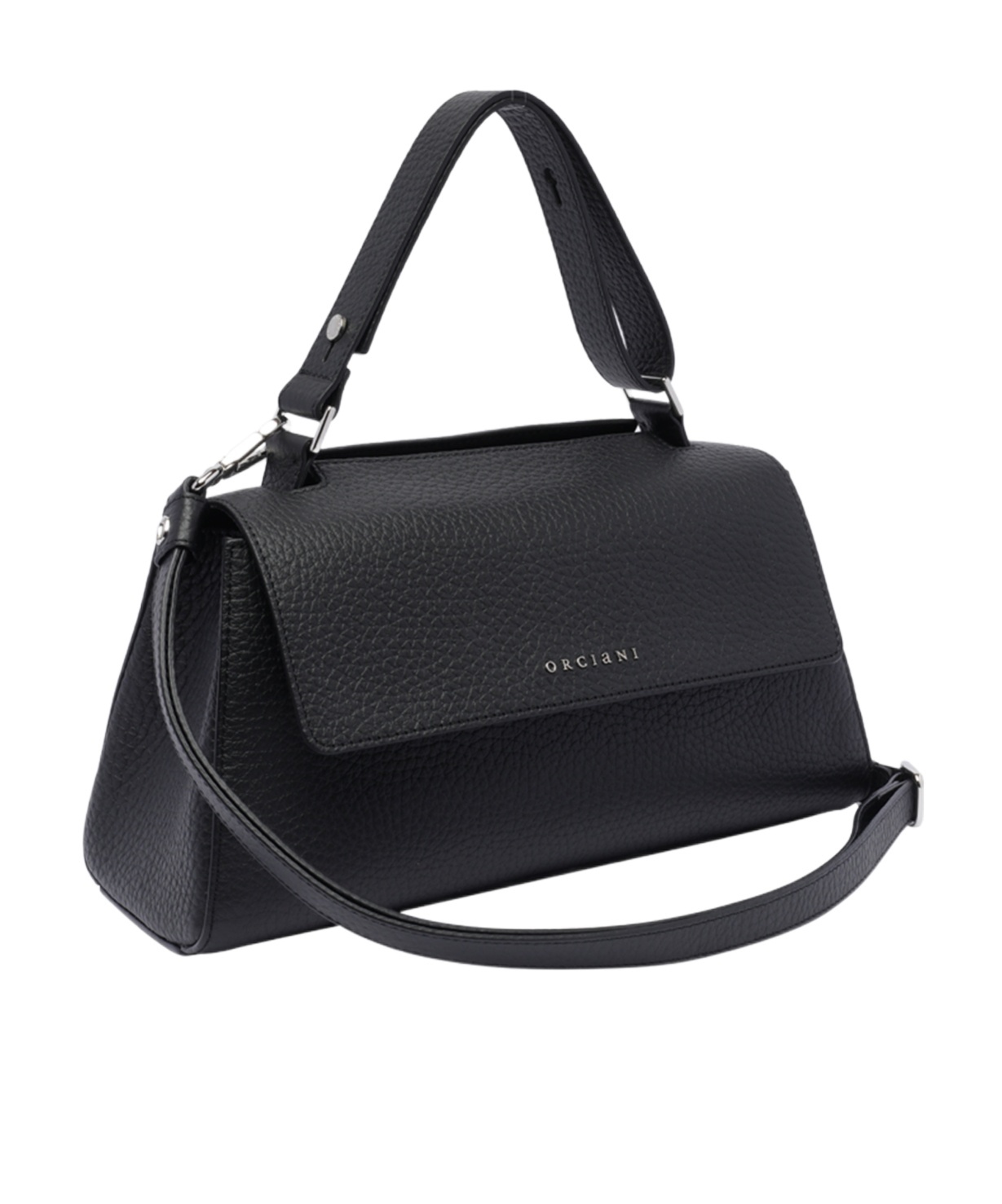 Orciani Black Handbag In Black