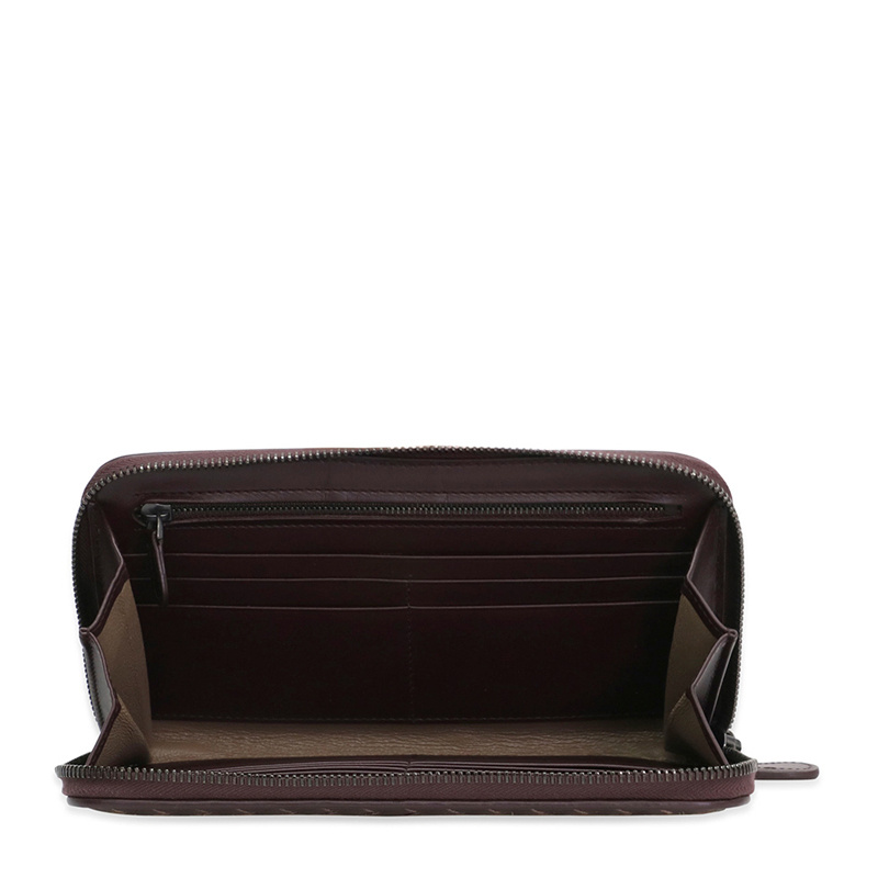 BOTTEGA VENETA WEAVE A ZIPPER PURSE