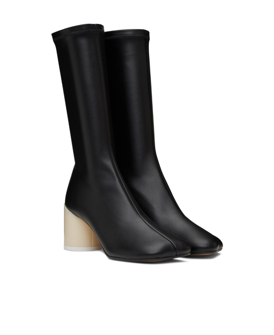 Mm6 Maison Margiela Block-heel 80mm Boots In Black