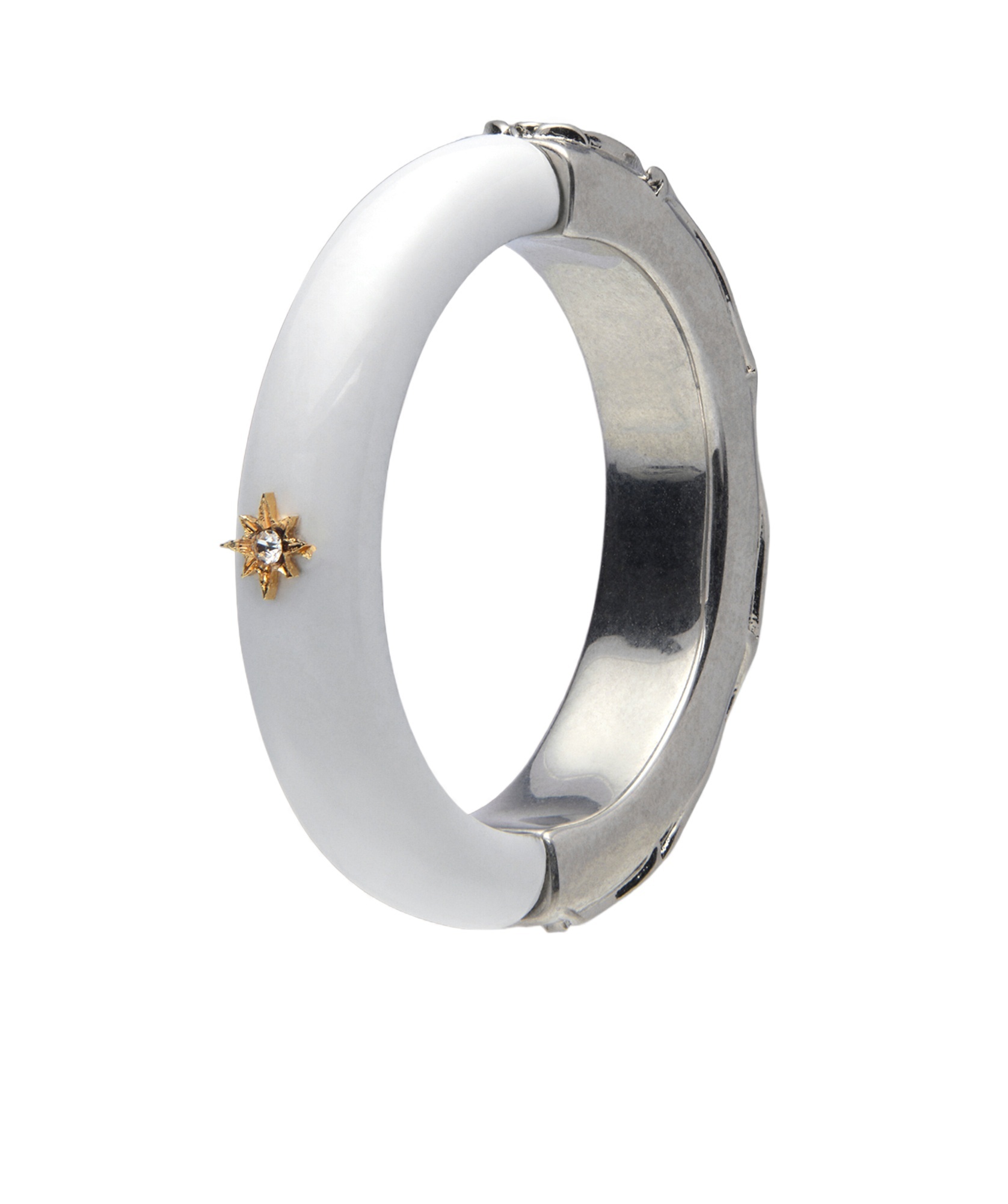 Maison Margiela Star-appliqué Ring In White