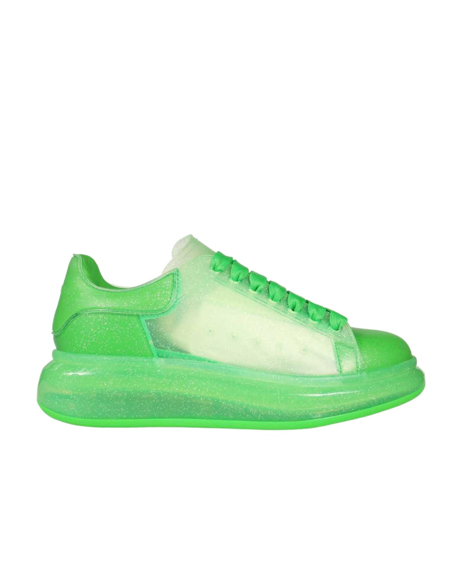 Alexander Mcqueen Woman Sneakers Green Size 10 Thermoplastic Polyurethane In Green