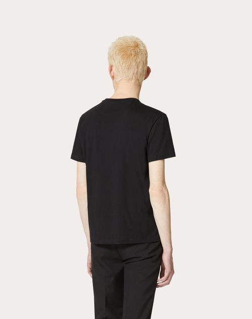 Valentino Basic Crew Neck T-shirt In Black