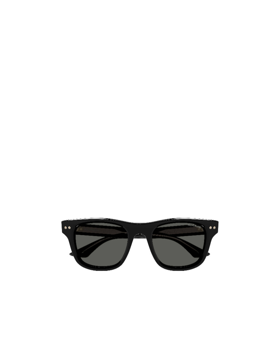 Montblanc Eyewear Rectangular Frame Sunglasses In Black
