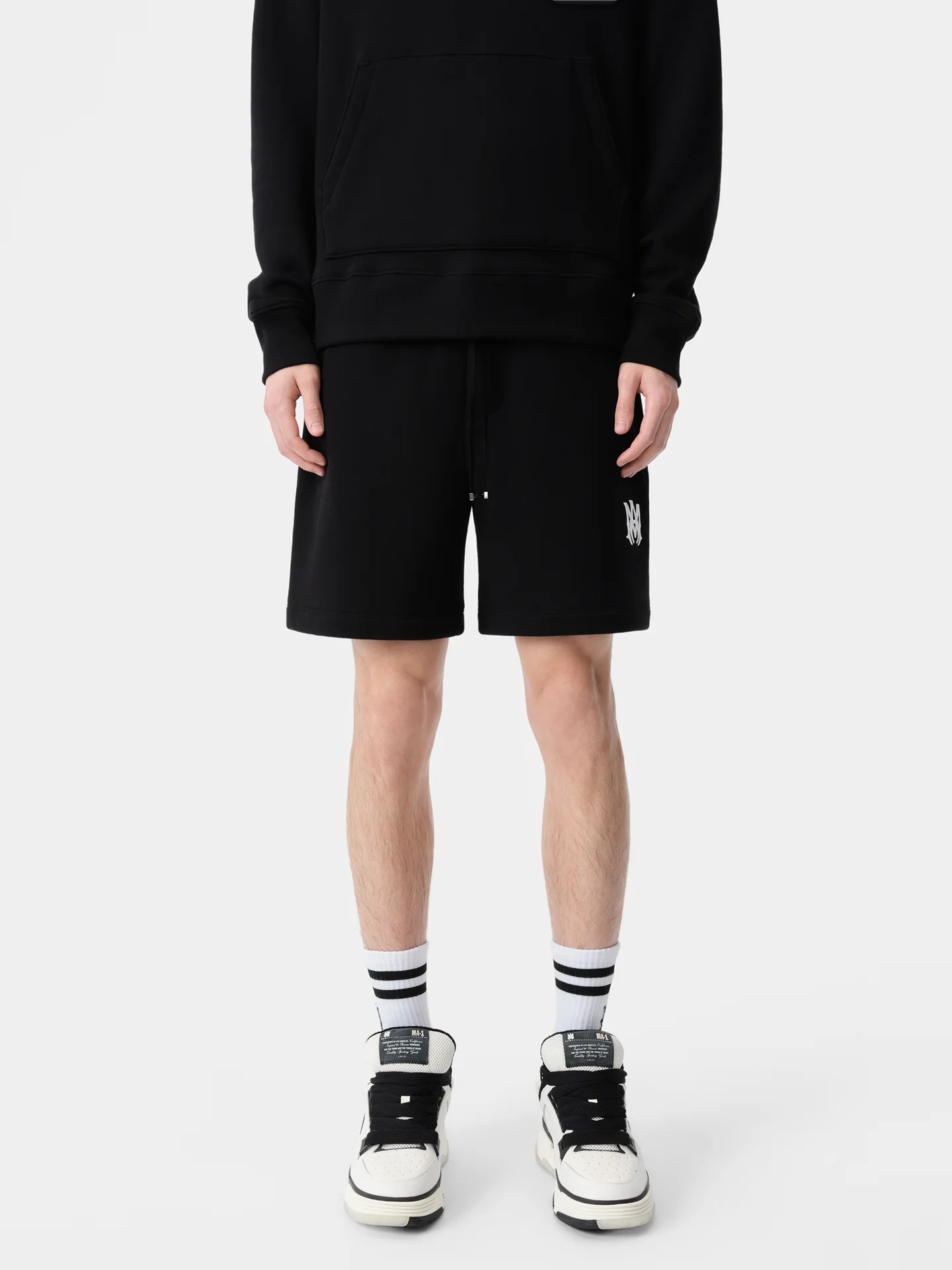 Amiri Logo Nylon Swim Shorts In Black