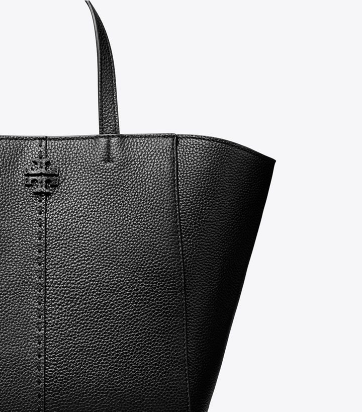 Tory Burch Double T Tote Bag In Black